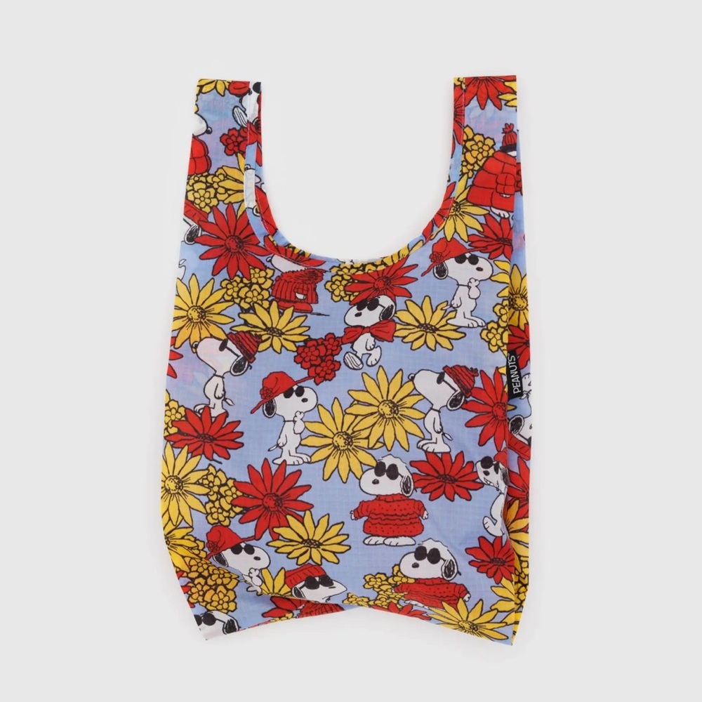 NWT BAGGU - Baby Baggu - Peanut Collab Floral Snoopy